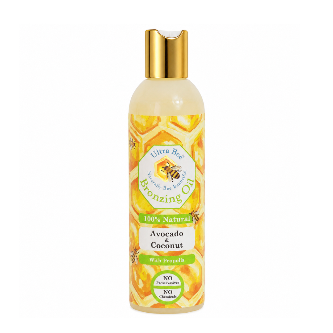 100% Natural BRONZING Tanning Oil - Avocado & Virgin Coconut oil 200 ml