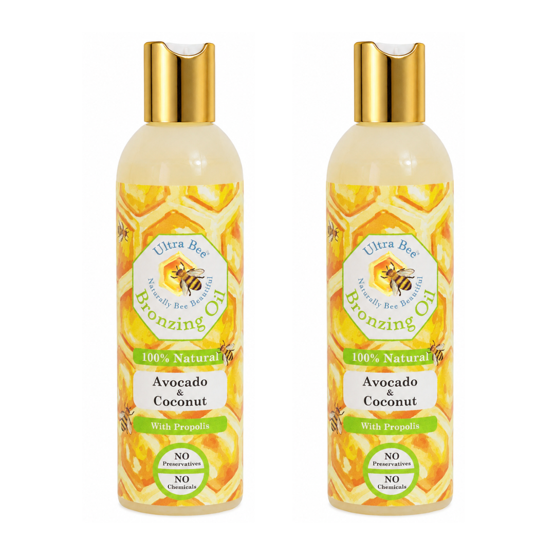 100% Natural BRONZING Tanning Oil - Avocado & Virgin Coconut oil 200 ml