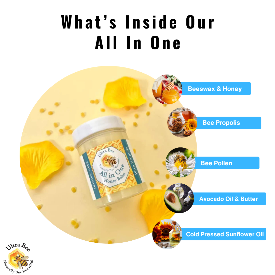 100% Natural All in One Honey Balm Multi functional Moisturiser