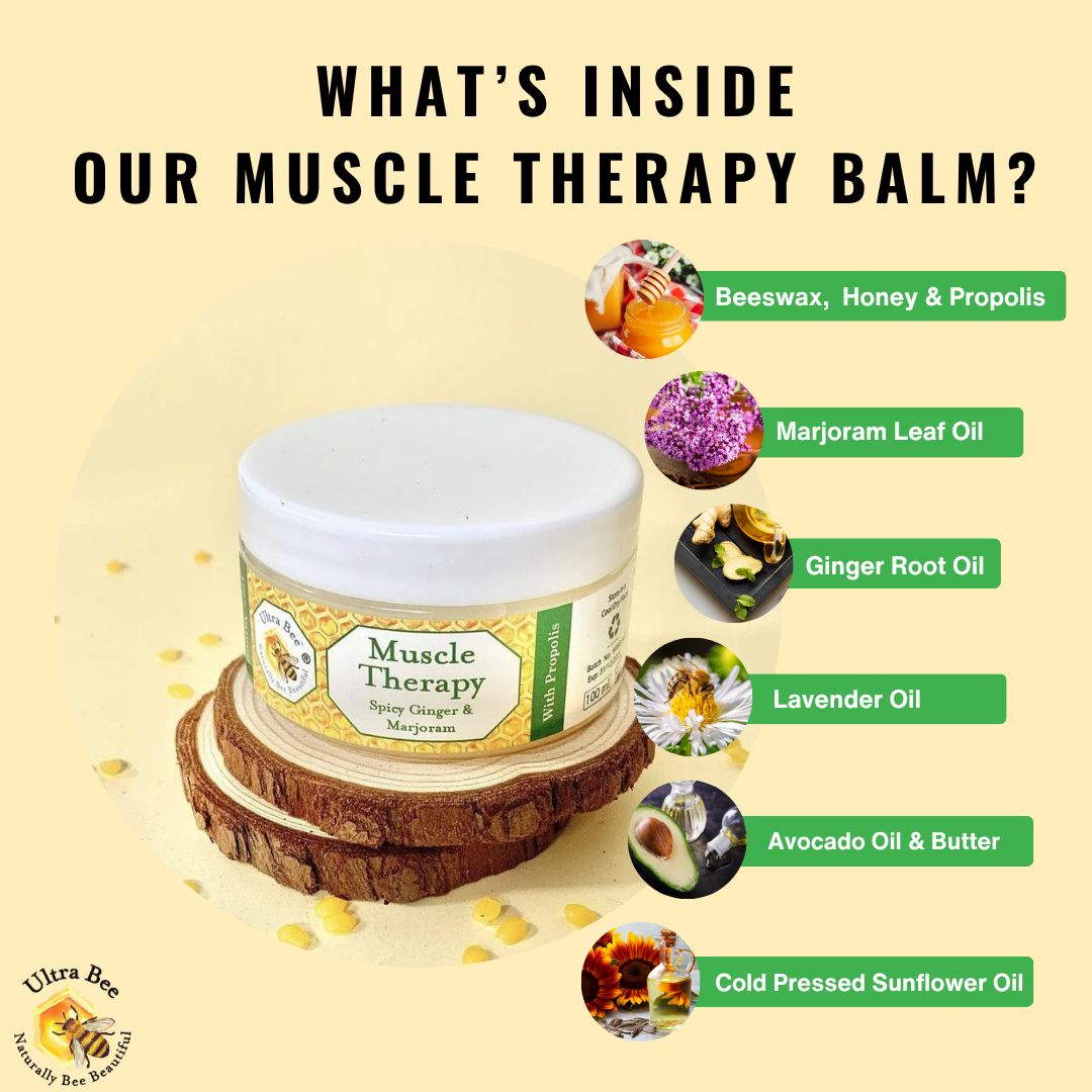 100% Natural Warming Muscle Massage Balm 100ml