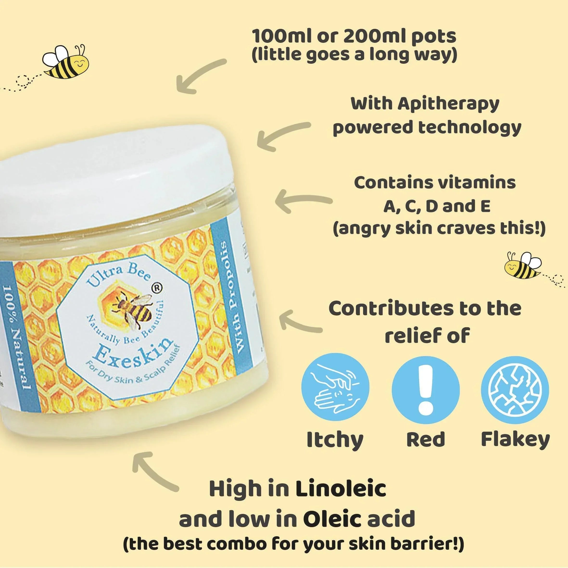 Exeskin Balm - Dry Skin & Scalp (TT) - Ultra Bee Health UK