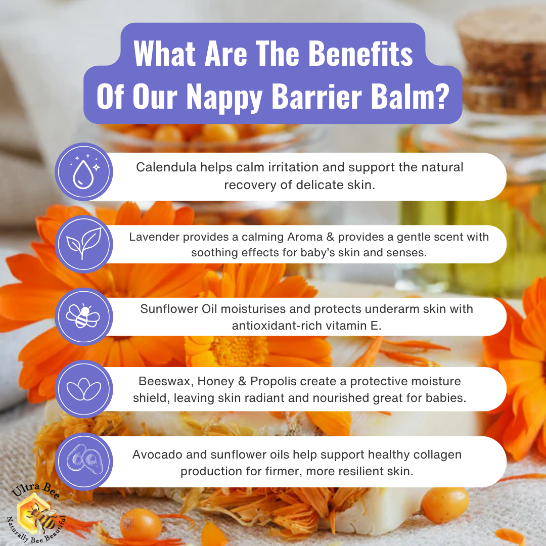 100% Natural Nappy & Barrier Balm Lavender 100ml