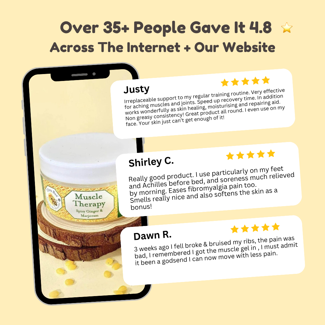 100% Natural Warming Muscle Massage Balm 100ml