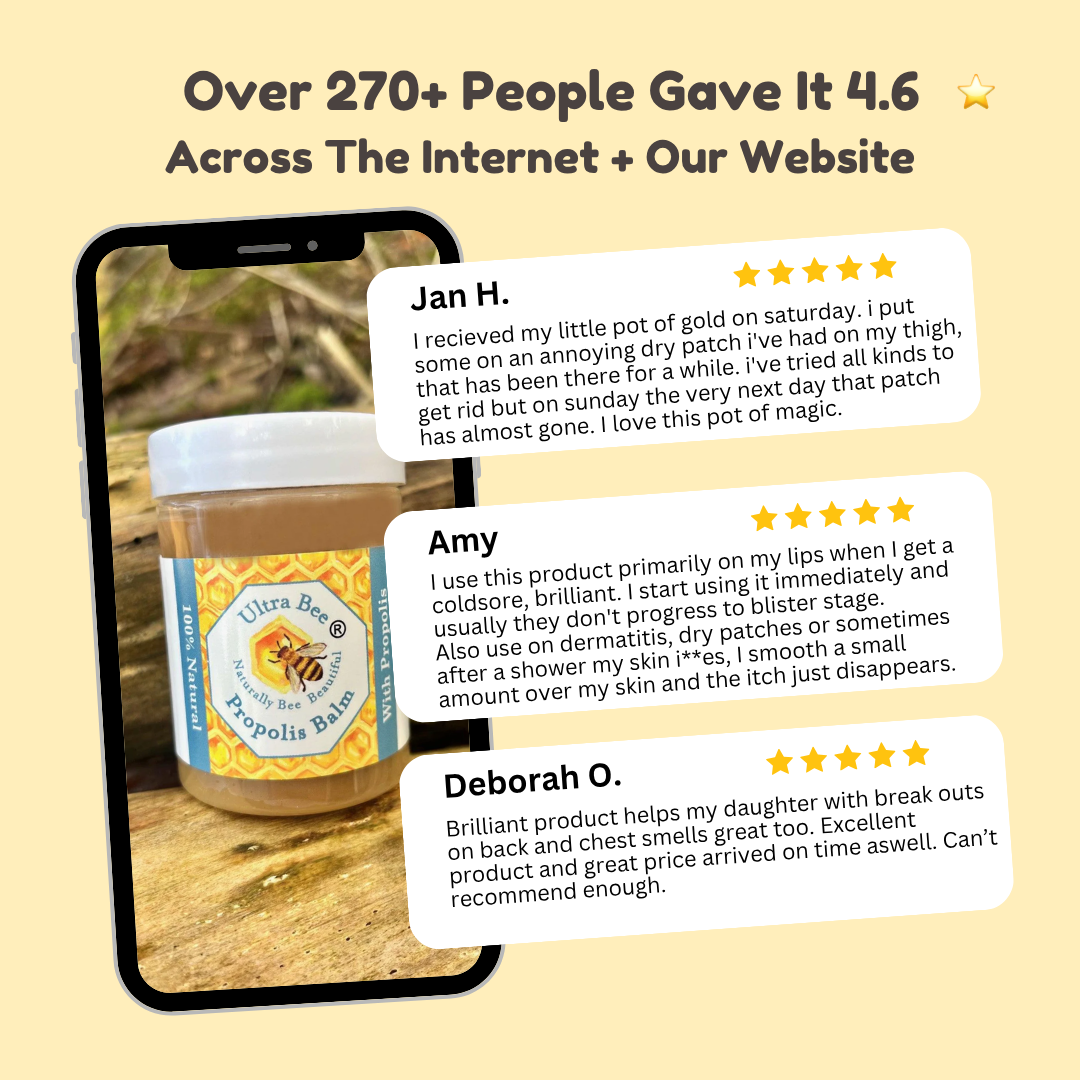 100% Natural Propolis Balm (+20% Propolis)