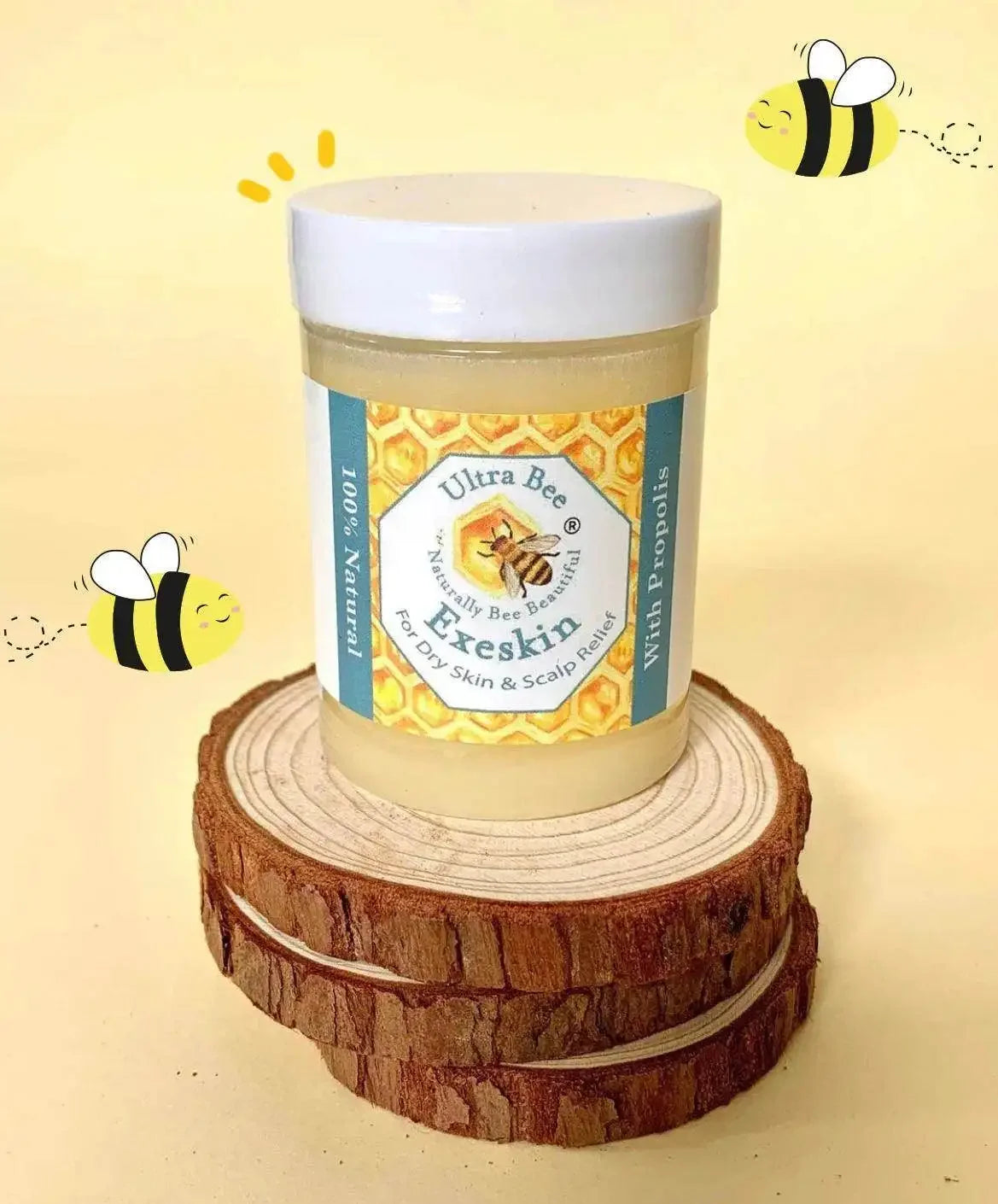 100% Natural Exeskin Balm - Dry Skin & Scalp - Ultra Bee Health UK