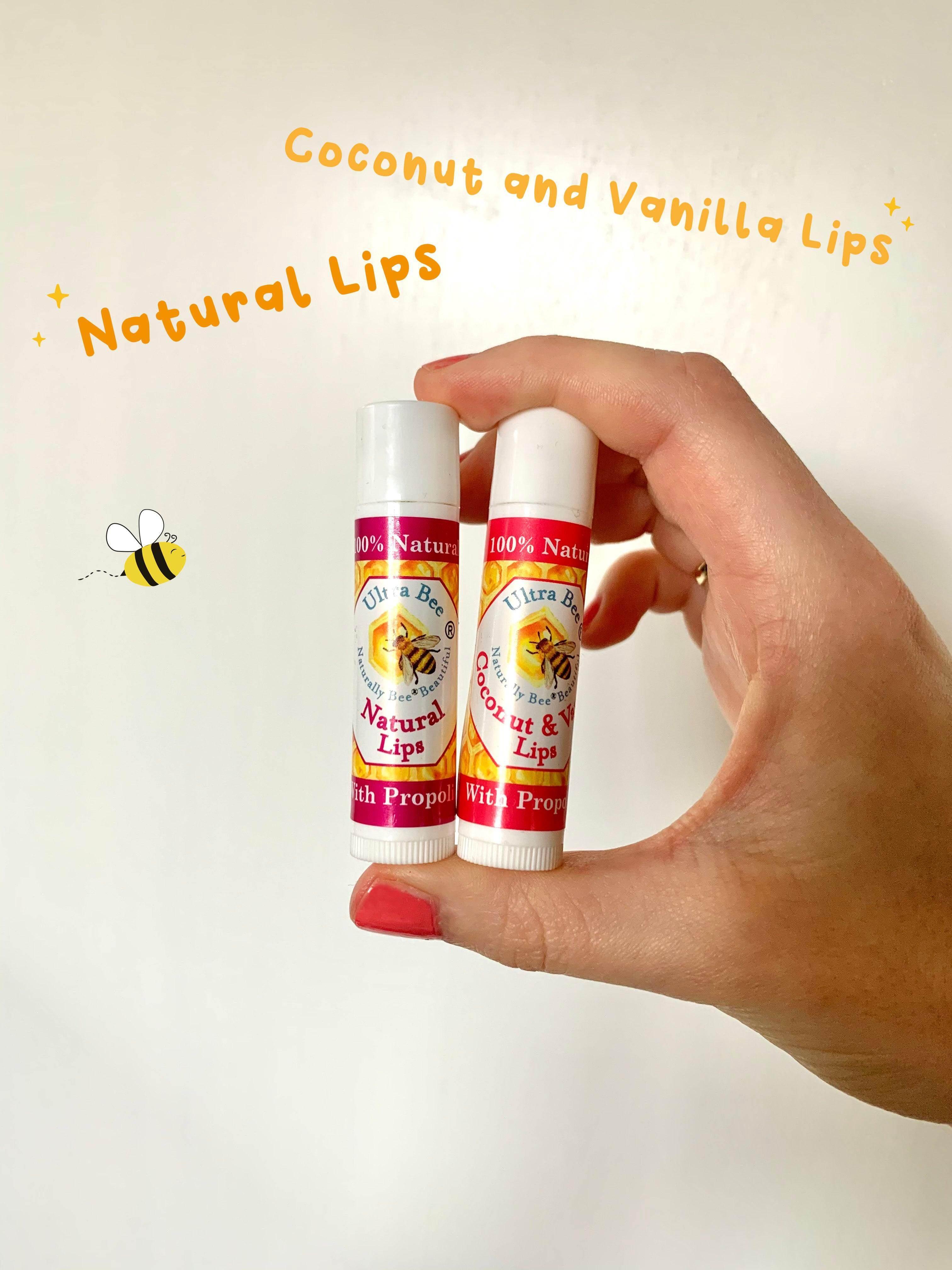 100% Natural Lip Balm Honey, Propolis 4.3g - Ultra Bee Health UK
