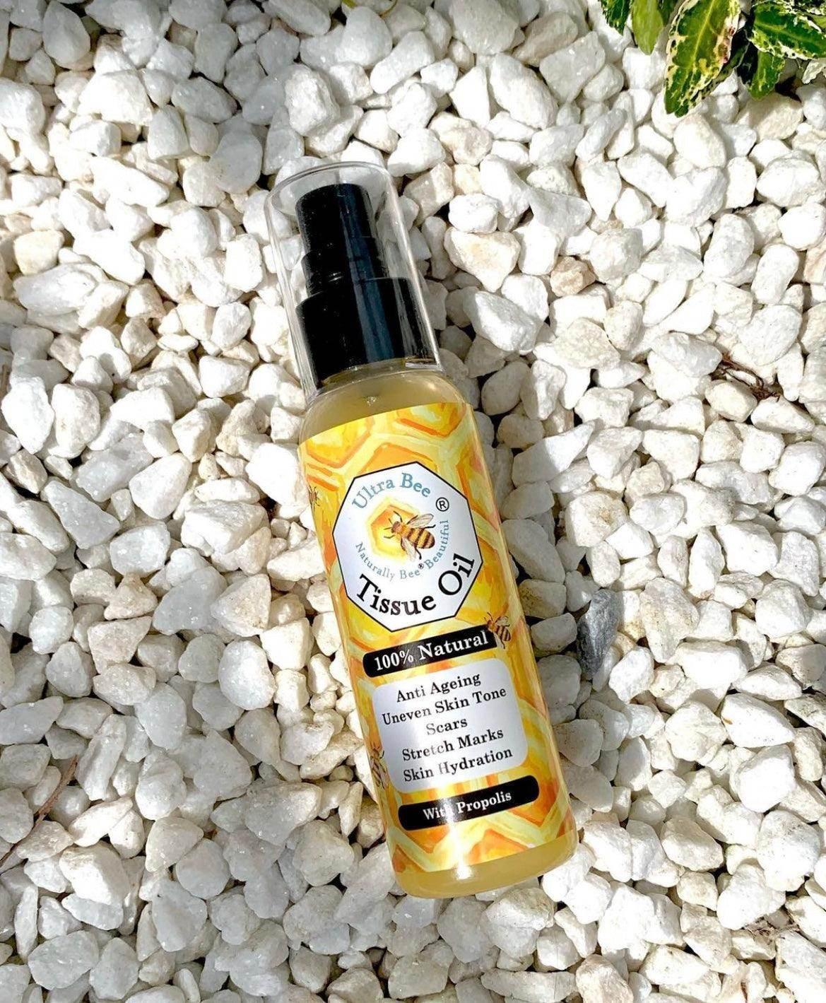 100% Natural Body Moisturiser - Tissue Oil - Rosehip, Rose Geranium, Neroli 100ml (T) - Ultra Bee Health UK