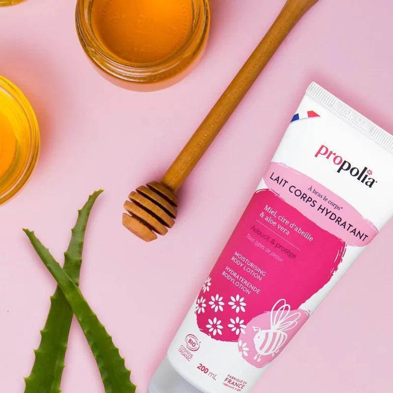 Organic Body Lotion - Honey and Aloe vera 200ml - Ultra Bee Health UK