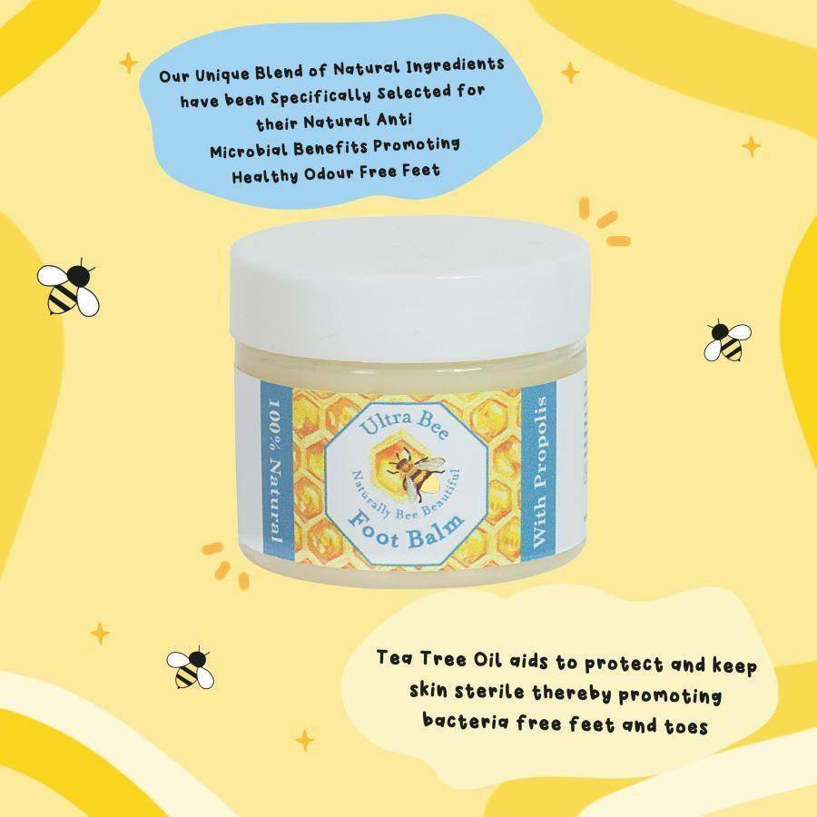 100% Natural Foot Balm Propolis 50 ml - Ultra Bee Health UK