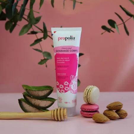 Organic Body Scrub - Exfoliating with Almond and Rice Shells 150ml - Ultra Bee Health UK