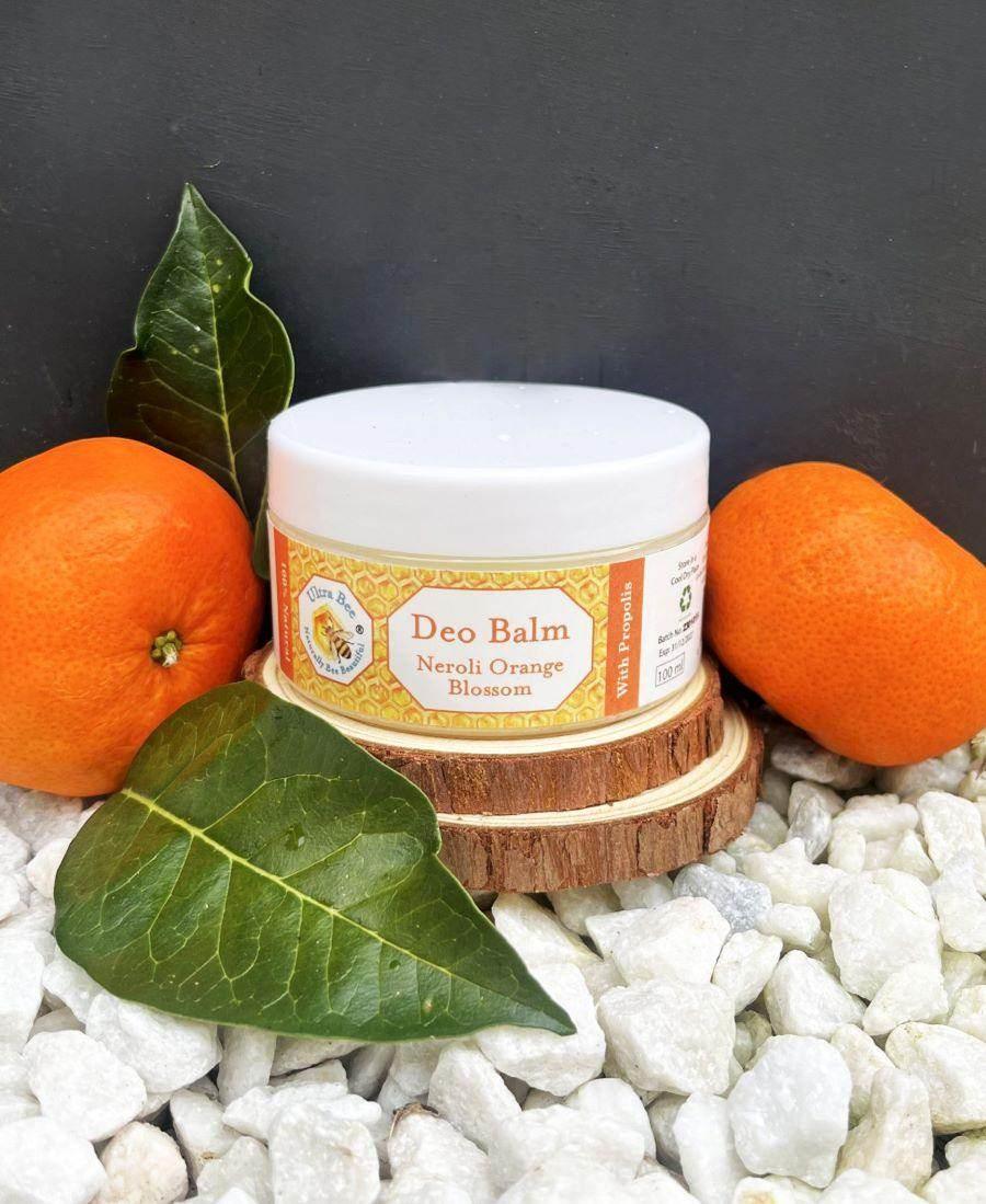 100% Natural Deodorant Balm Neroli Blossom 100ml - Ultra Bee Health UK