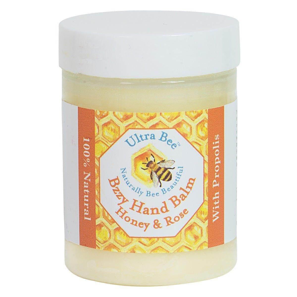 100% Natural Bzzy Hand Balm Honey & Rose 100ml - Ultra Bee Health UK