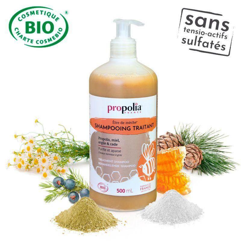 Organic Shampoo Propolis Honey Clay - Sulphate Free - Ultra Bee Health UK