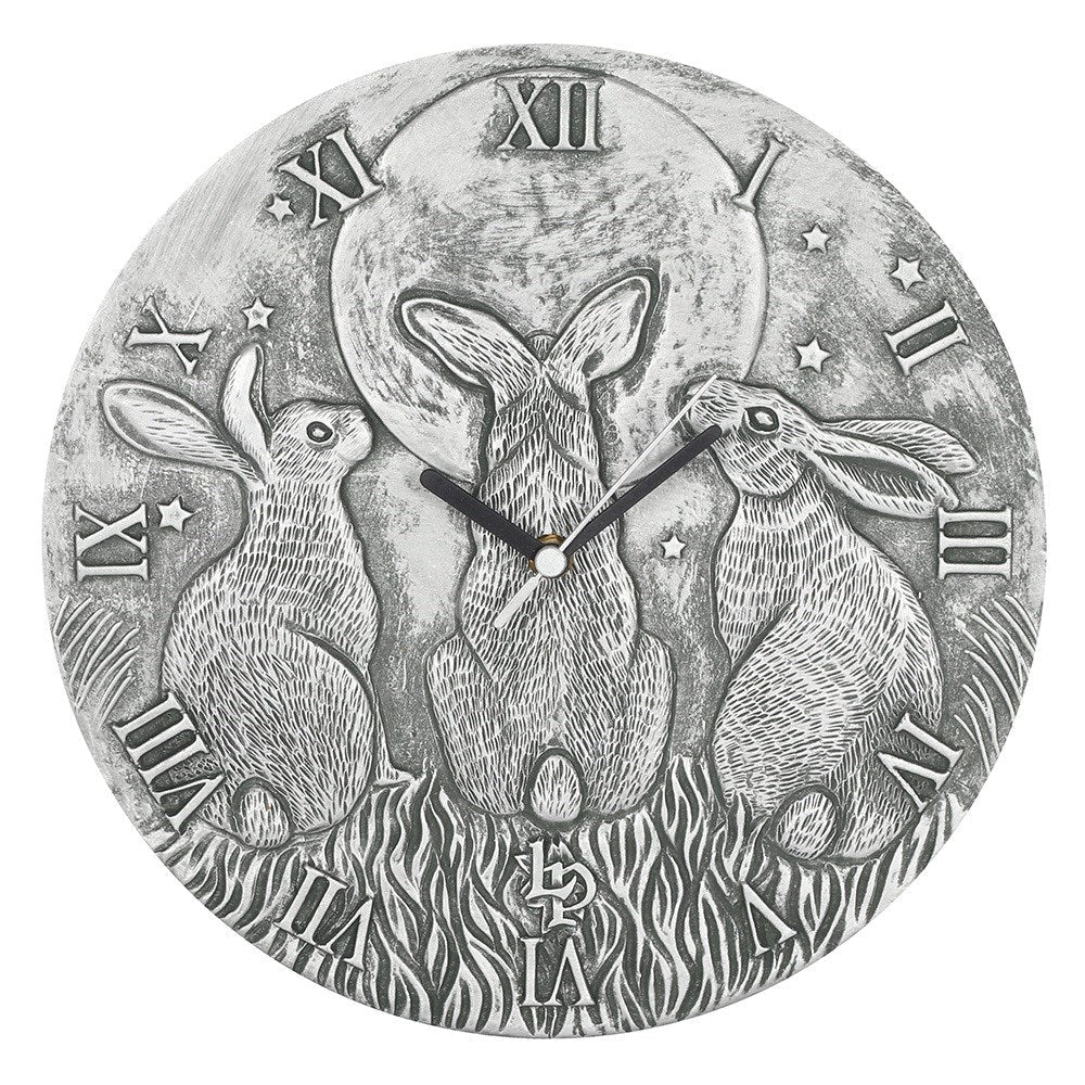 Silver Effect Terracotta Moon Shadow Clock - Ultrabee