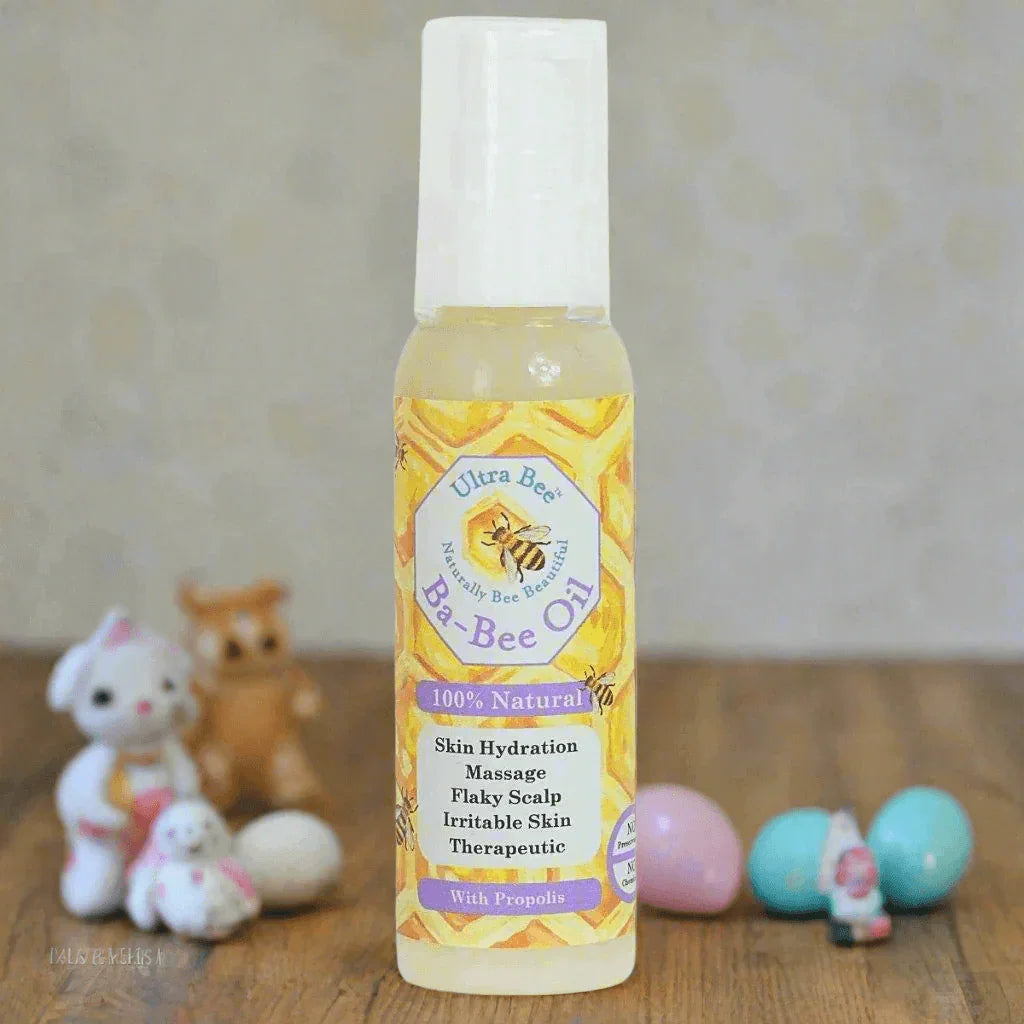 100% Natural Gentle BaBee Oil Honey Coconut, Calendula & Lavender 100ml - Ultra Bee Health UK 