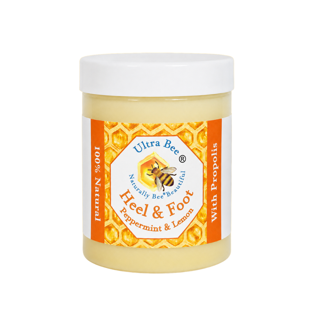 100% Natural Heel & Foot Balm Honey & Peppermint 100ml