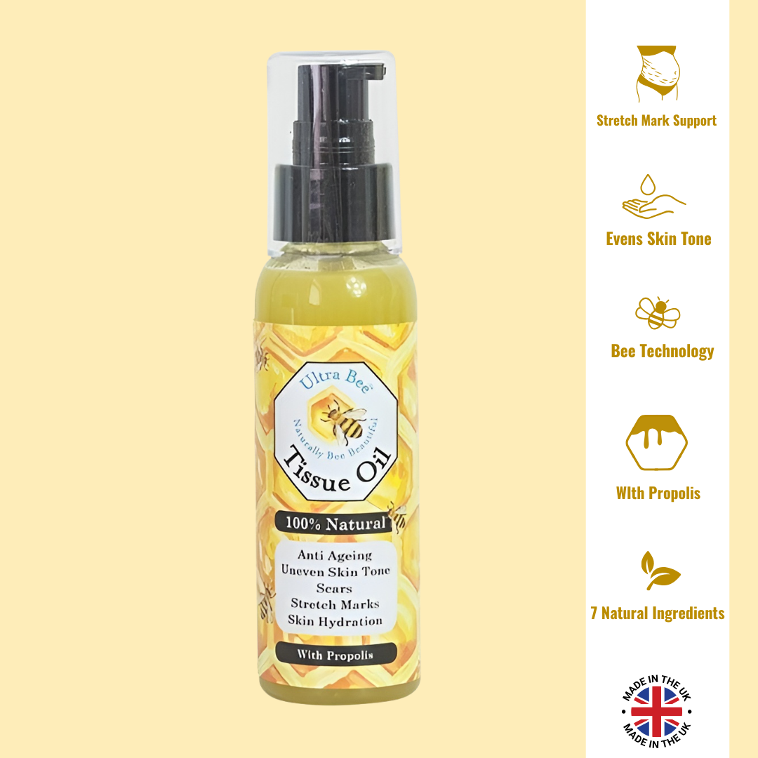 100% Natural Body Moisturiser - Tissue Oil - Rosehip, Rose Geranium, Neroli 100ml