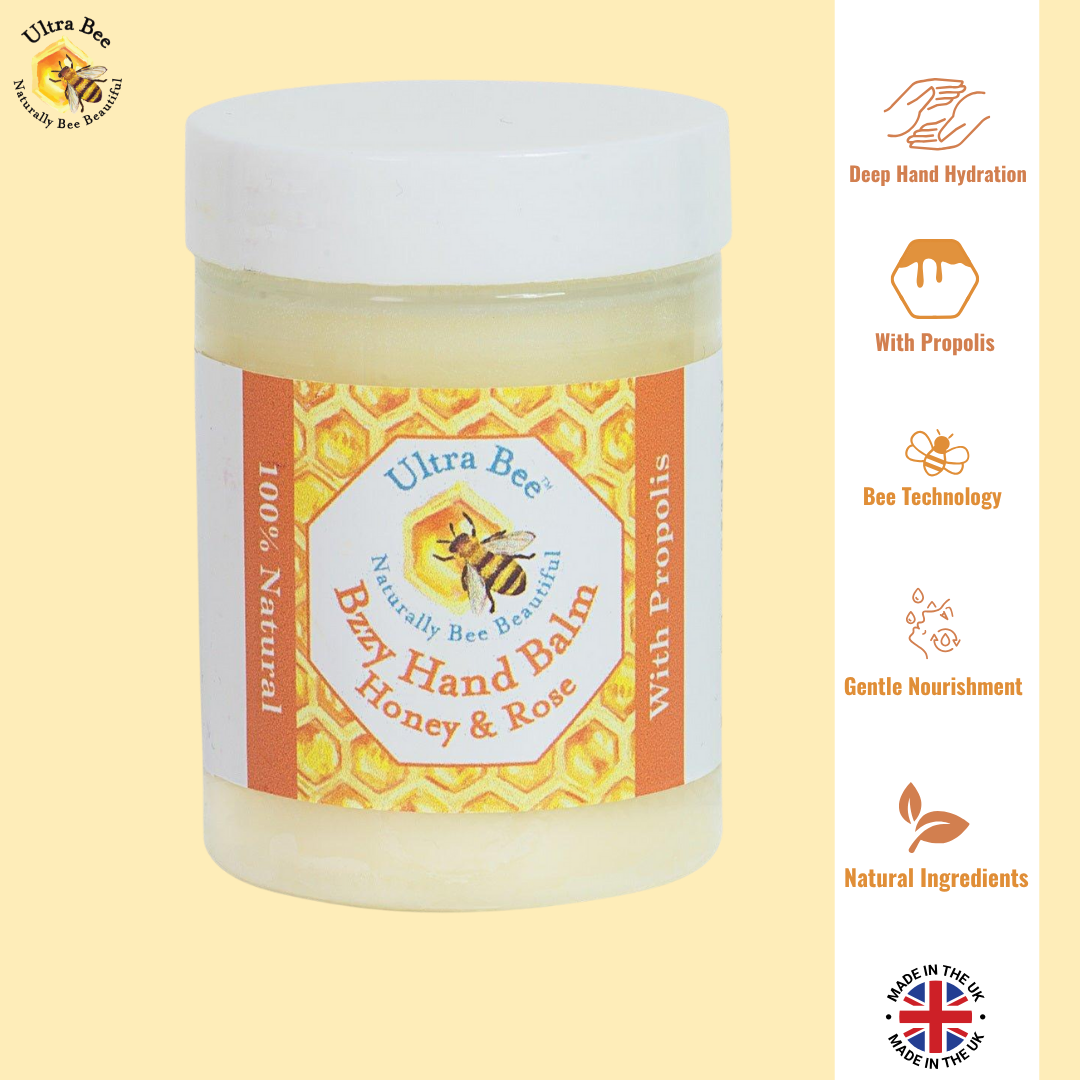 100% Natural Bzzy Hand Balm Honey & Rose 100ml