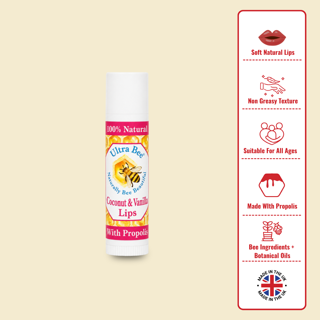100% Natural Lip Balm Coconut & Vanilla 4.3g