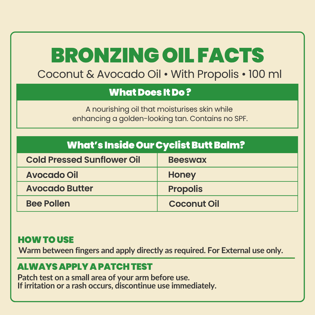 100% Natural  BRONZING Tanning Oil - Avocado & Virgin Coconut oil 200 ml