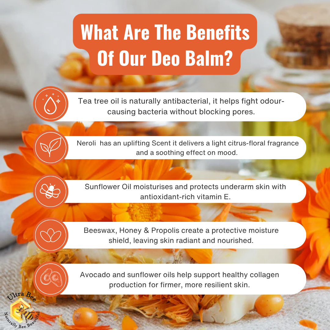 100% Natural  Deodorant Balm Neroli Blossom 100ml