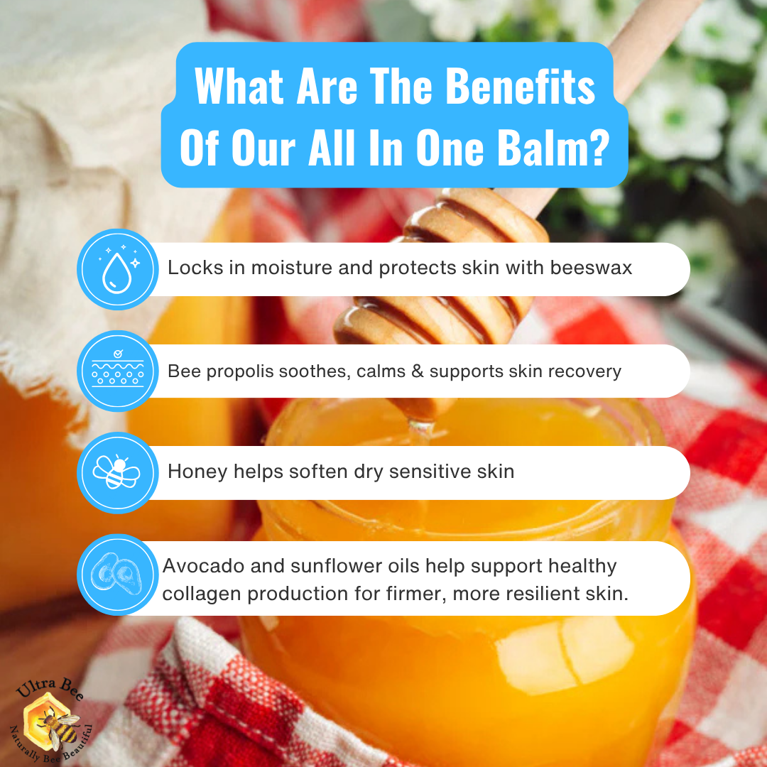 100% Natural  All in One Honey Balm Multi functional Moisturiser