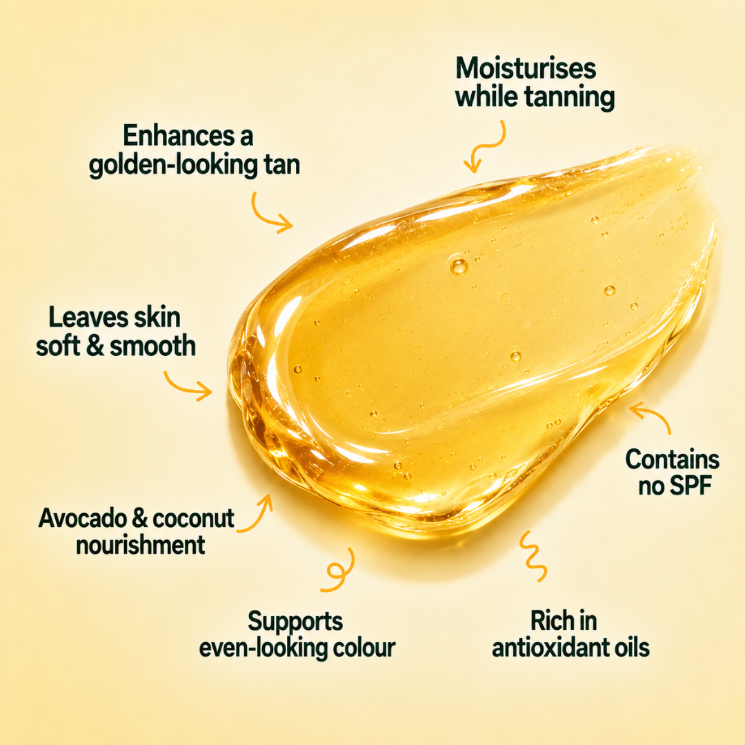 100% Natural  BRONZING Tanning Oil - Avocado & Virgin Coconut oil 200 ml