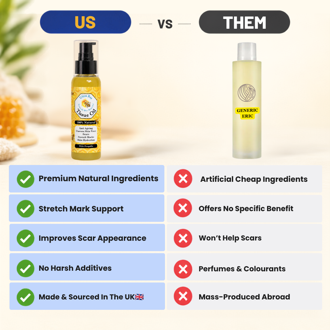 100% Natural Body Moisturiser - Tissue Oil - Rosehip, Rose Geranium, Neroli 100ml