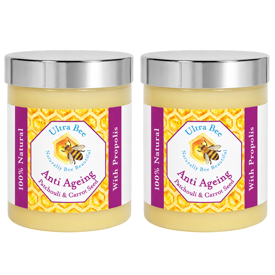 100% Natural Anti Ageing Moisturiser Honey, Patchouli, Carrot Seed 100ml (Morning)