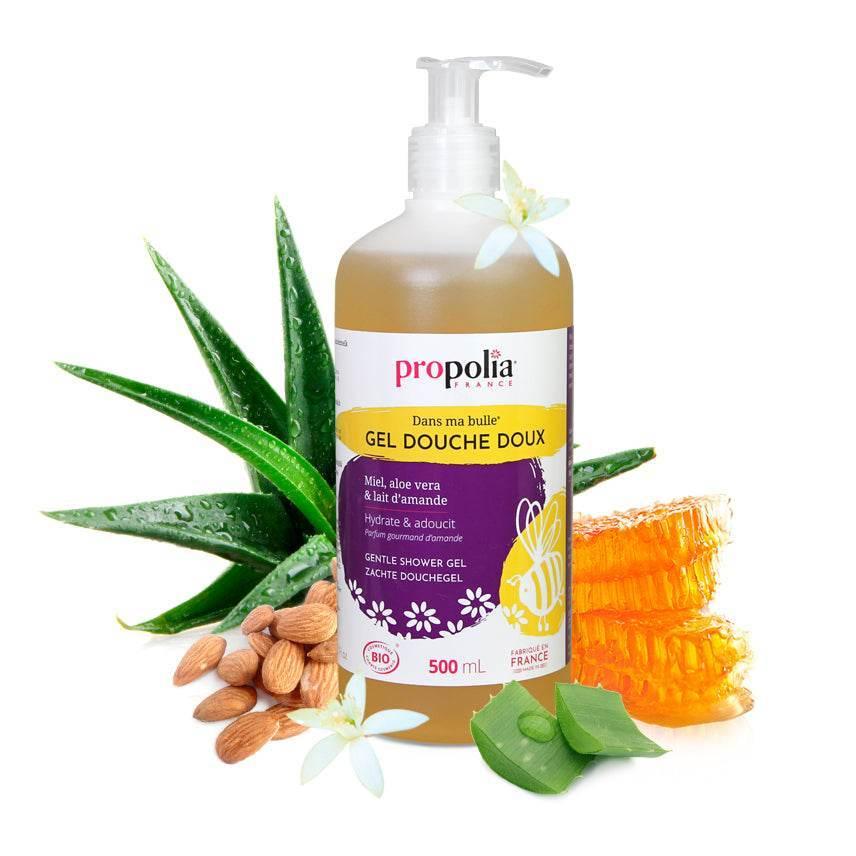 Organic Gentle Shower Gel Honey Almond Milk