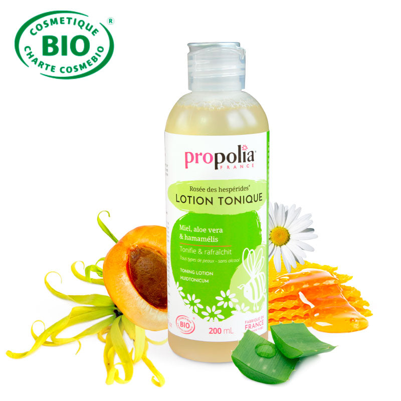 Lotion Tonique Visage Bio Miel, Hamamélis 200 ml