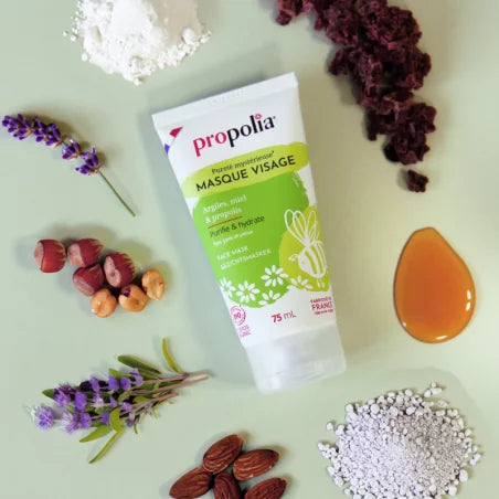 Masque Visage Bio Argile Verte & Blanche 50 ml