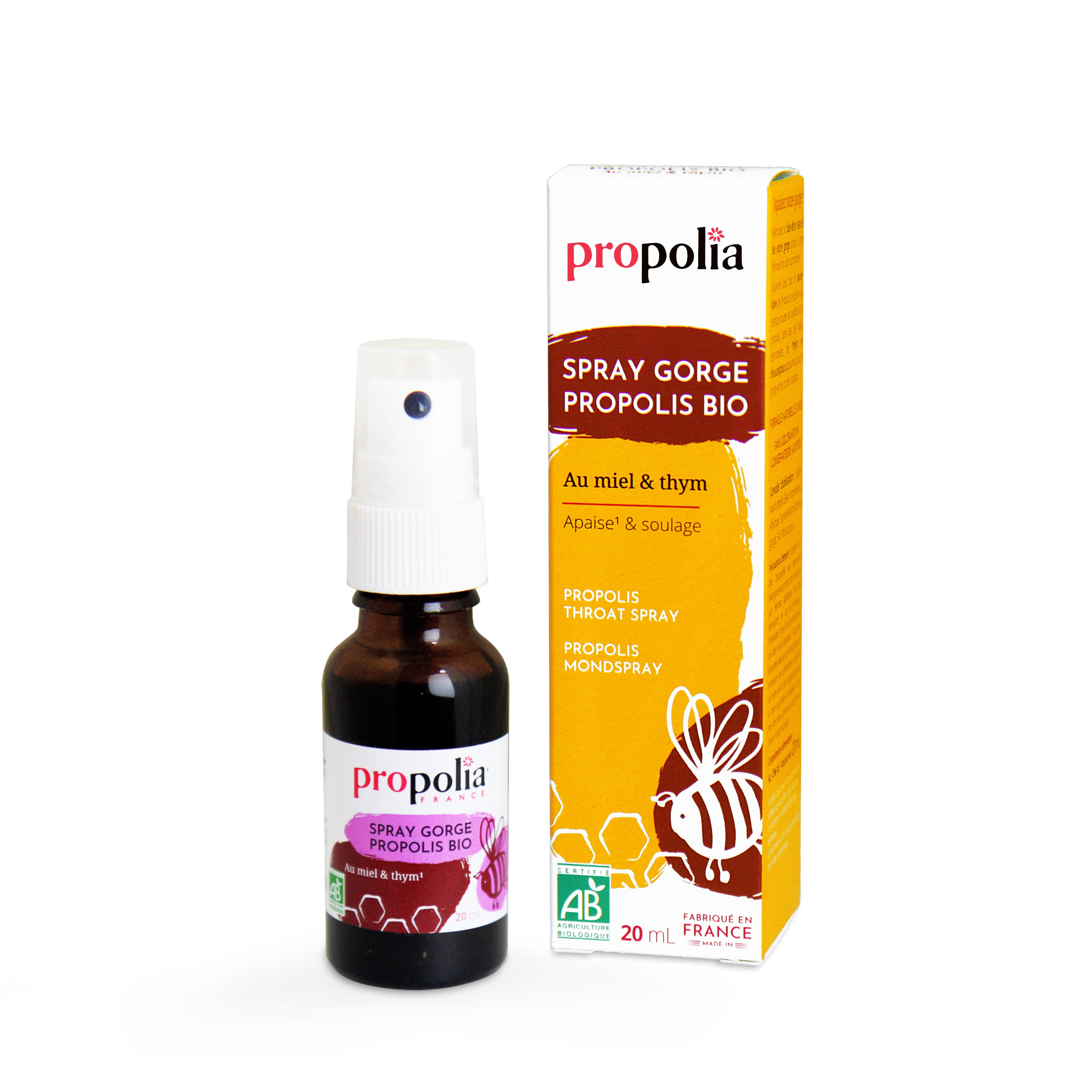 Spray Buccal Apaisant Propolis Thym 20 ml