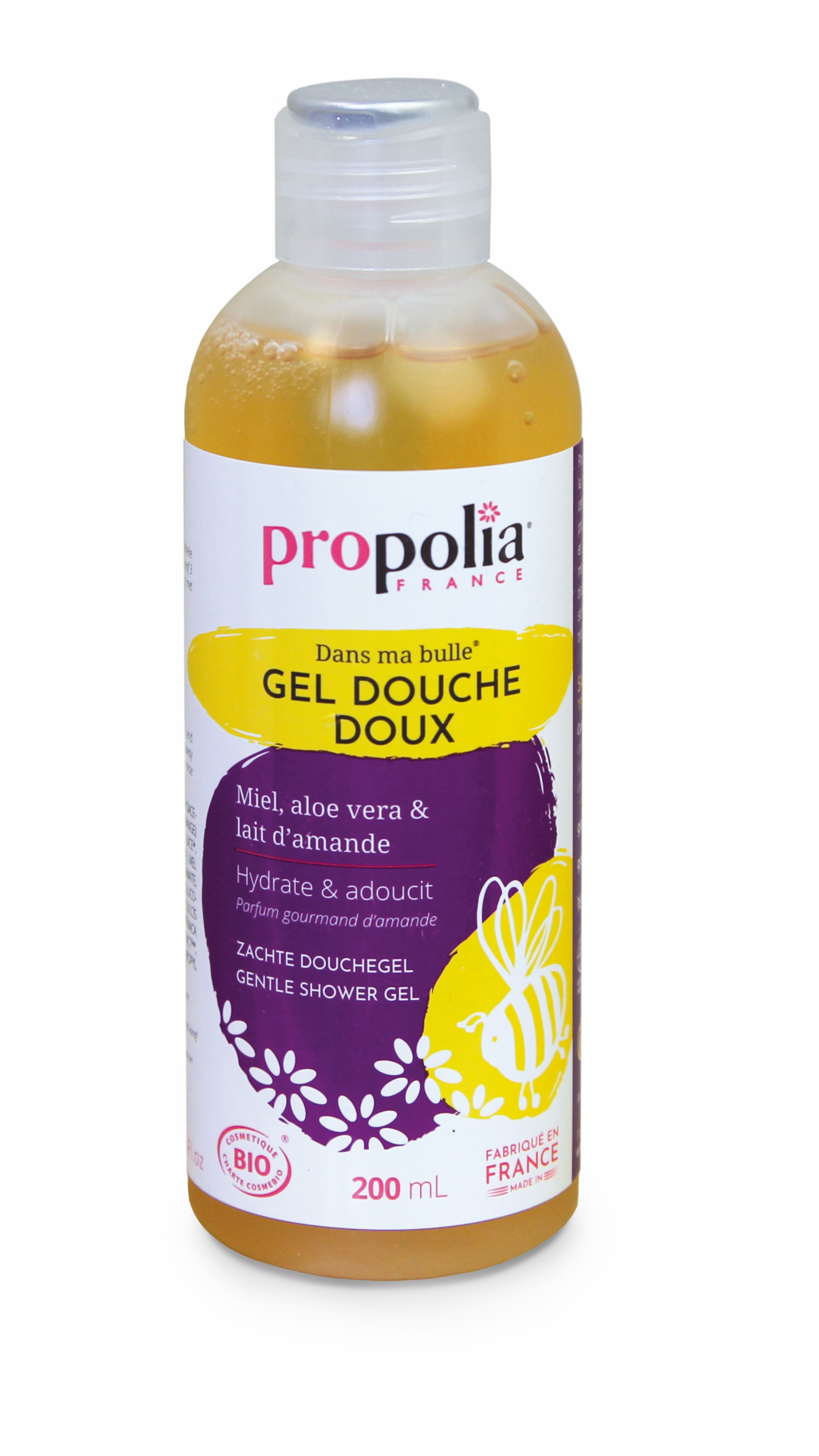 Organic Gentle Shower Gel Honey and Almond Milk - Sulphate Free