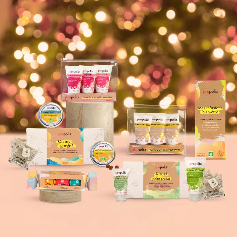 Gift Box Soft Propolis Pastilles and Breathe easy Herbal Tea