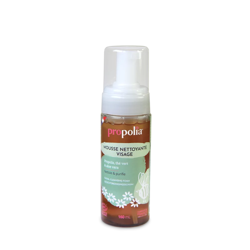 Organic Face Cleansing Foam Propolis & Green Tea 160ml
