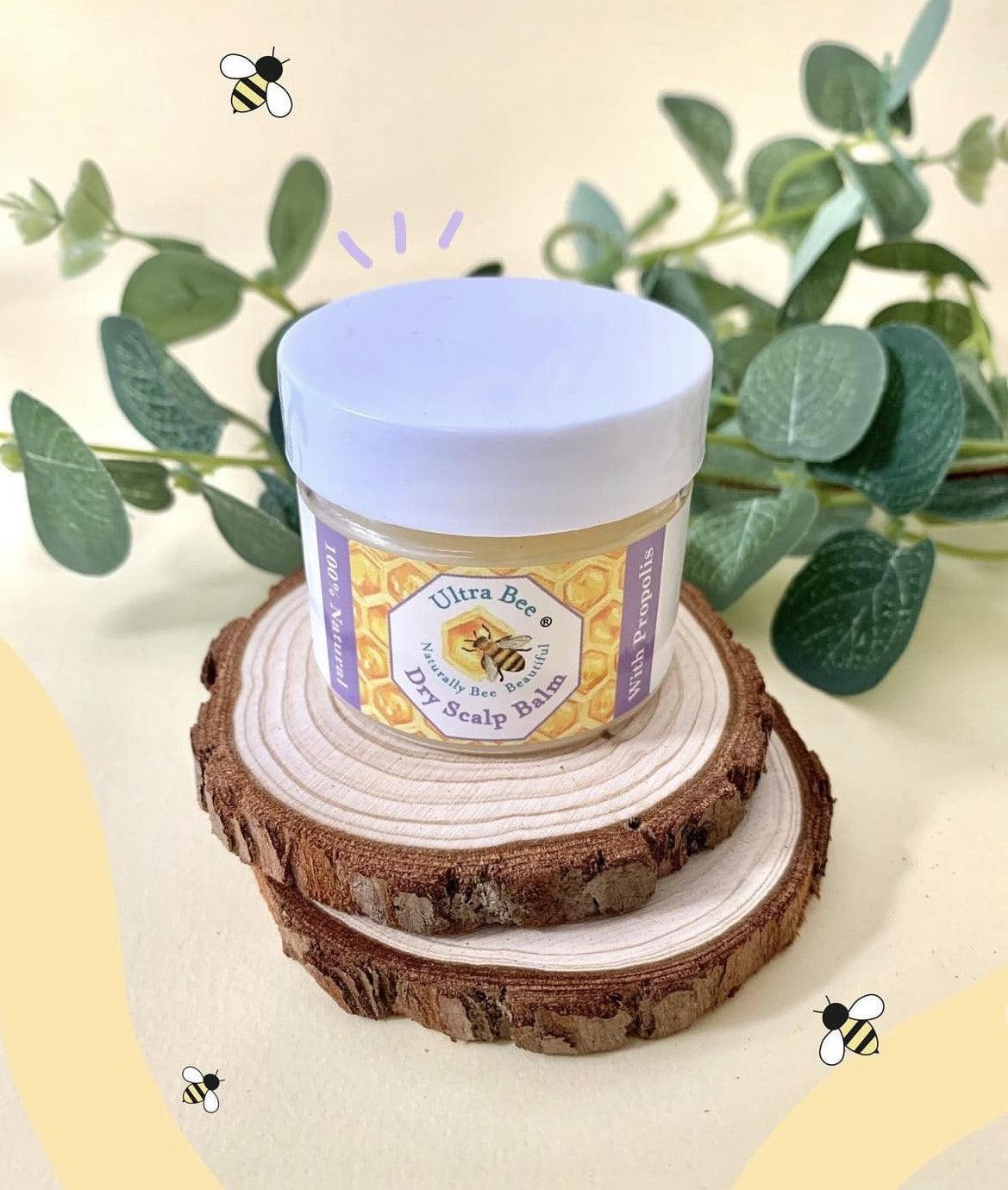 100% Natural Dry Scalp Balm 50ml - Ultra Bee Health UK 