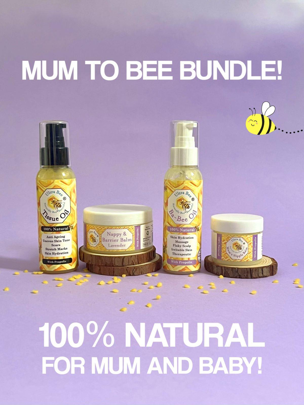 100% Natural Body Moisturiser - Tissue Oil - Rosehip, Rose Geranium, Neroli 100ml - Ultra Bee Health UK 