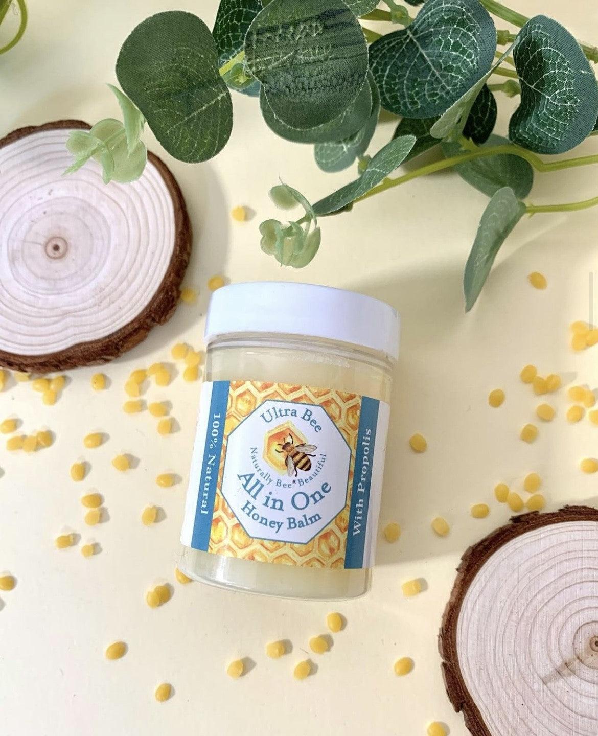 100% Natural  All in One Honey Balm Multi functional Moisturiser - Ultra Bee Health UK 