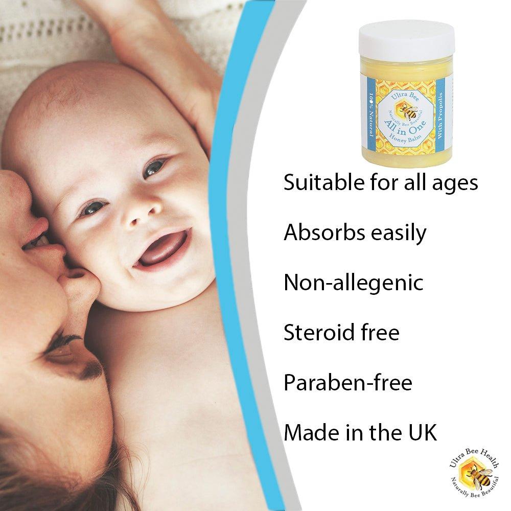 100% Natural All in One Honey Balm Multi functional Moisturiser - Ultrabee