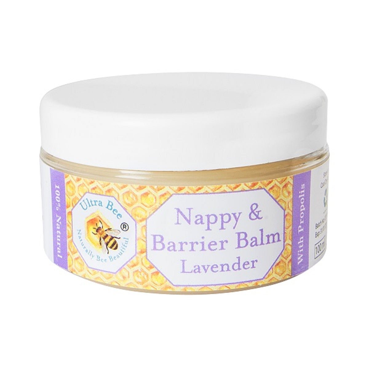 100% Natural Nappy & Barrier Balm Lavender 100ml - Ultrabee