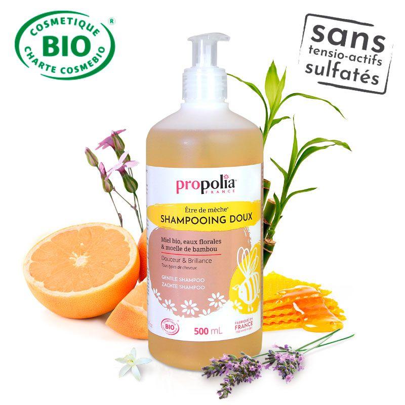 Gentle Organic Shampoo Honey, Bamboo Pith, SLS Free - Ultrabee