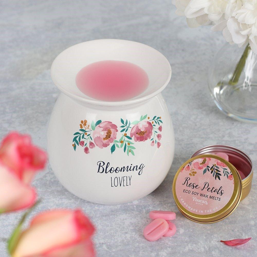 Large Blooming Lovely Wax Melt Burner Gift Set - Ultrabee