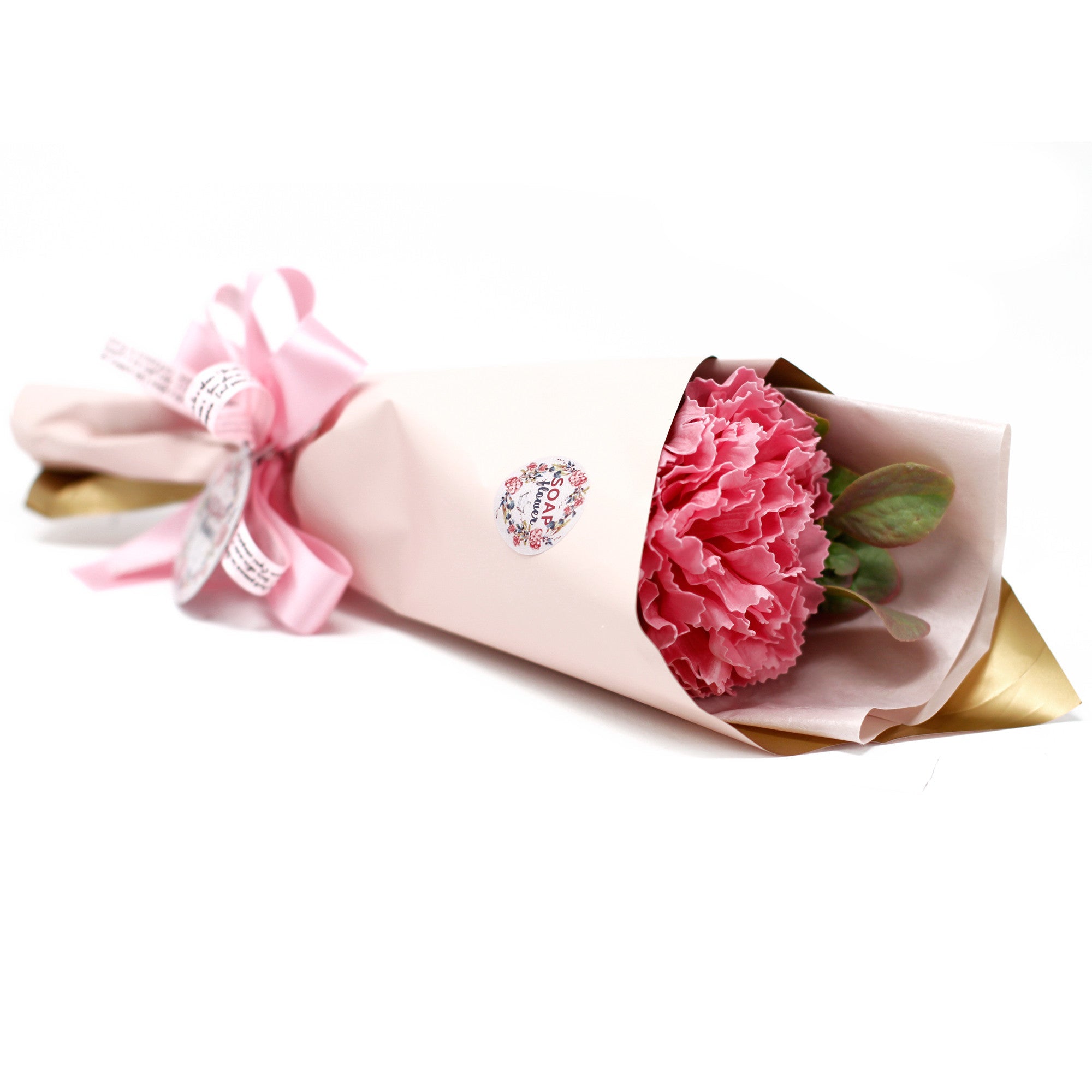 Pink Carnation Bouquet - Soap Flower - Ultrabee
