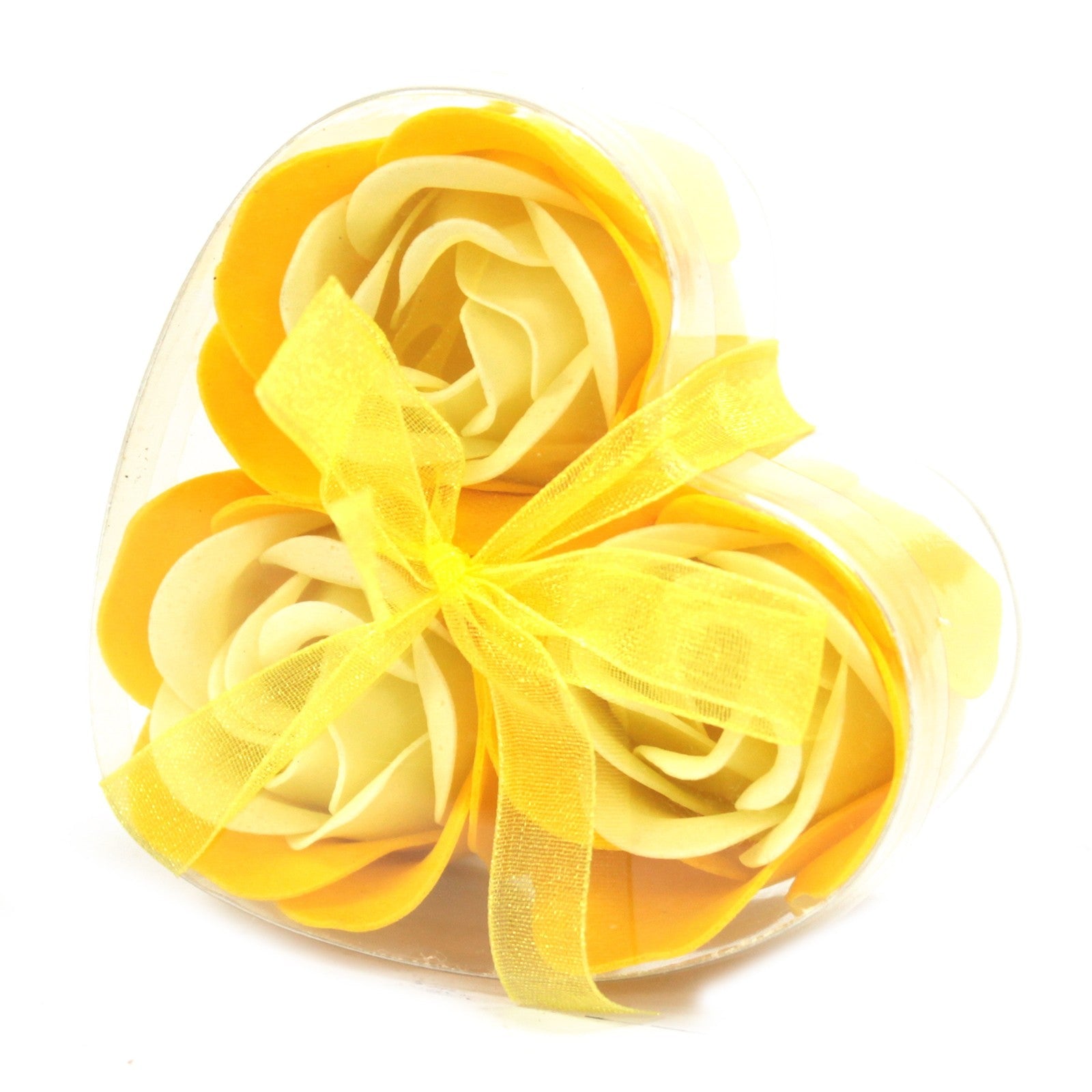Set of 3 Soap Flowers- Heart Box Spring Roses - Ultrabee