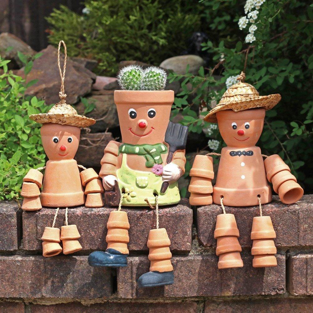 Terracotta Pot Man and Planter - Ultrabee